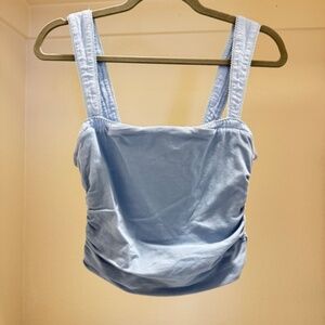 Free People 2 Tone Tank in blue